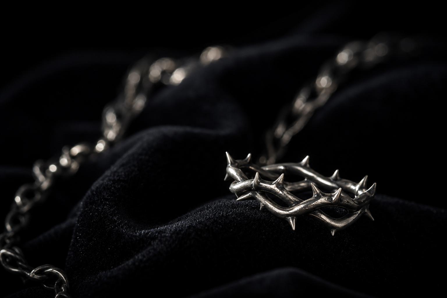 VELORA signature ring on black velvet